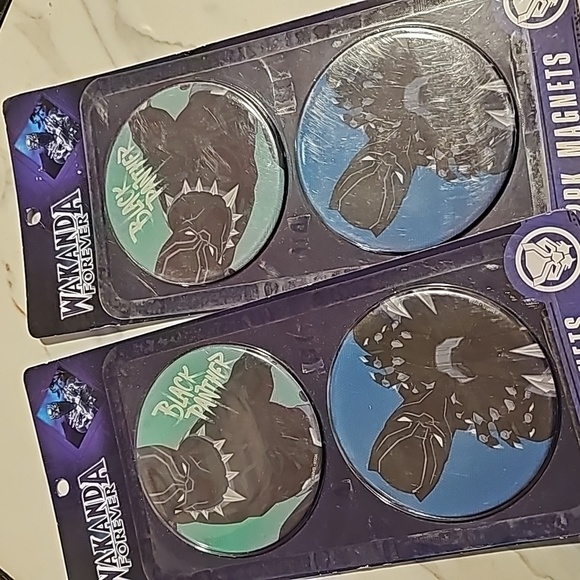 None Other - 4pc Black Panther Magnets